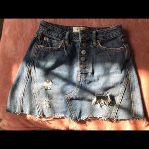 We the Free Jean Skirt Size 24